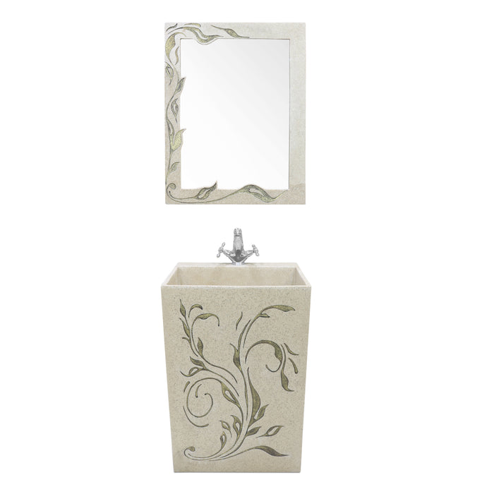Single Wash Basin Cabinet with Mirror