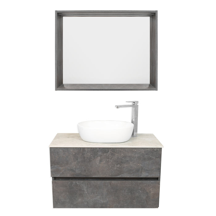 Single Wash Basin Cabinet with Mirror