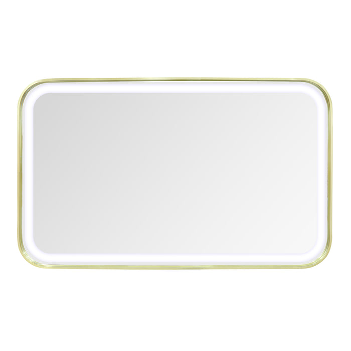 مرآة بإطار ذهبي 100 × 60 سم