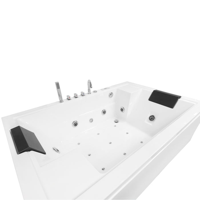 Whirlpool Bathtub with Two Motors, Air Bubble, Massage, Radio and Light