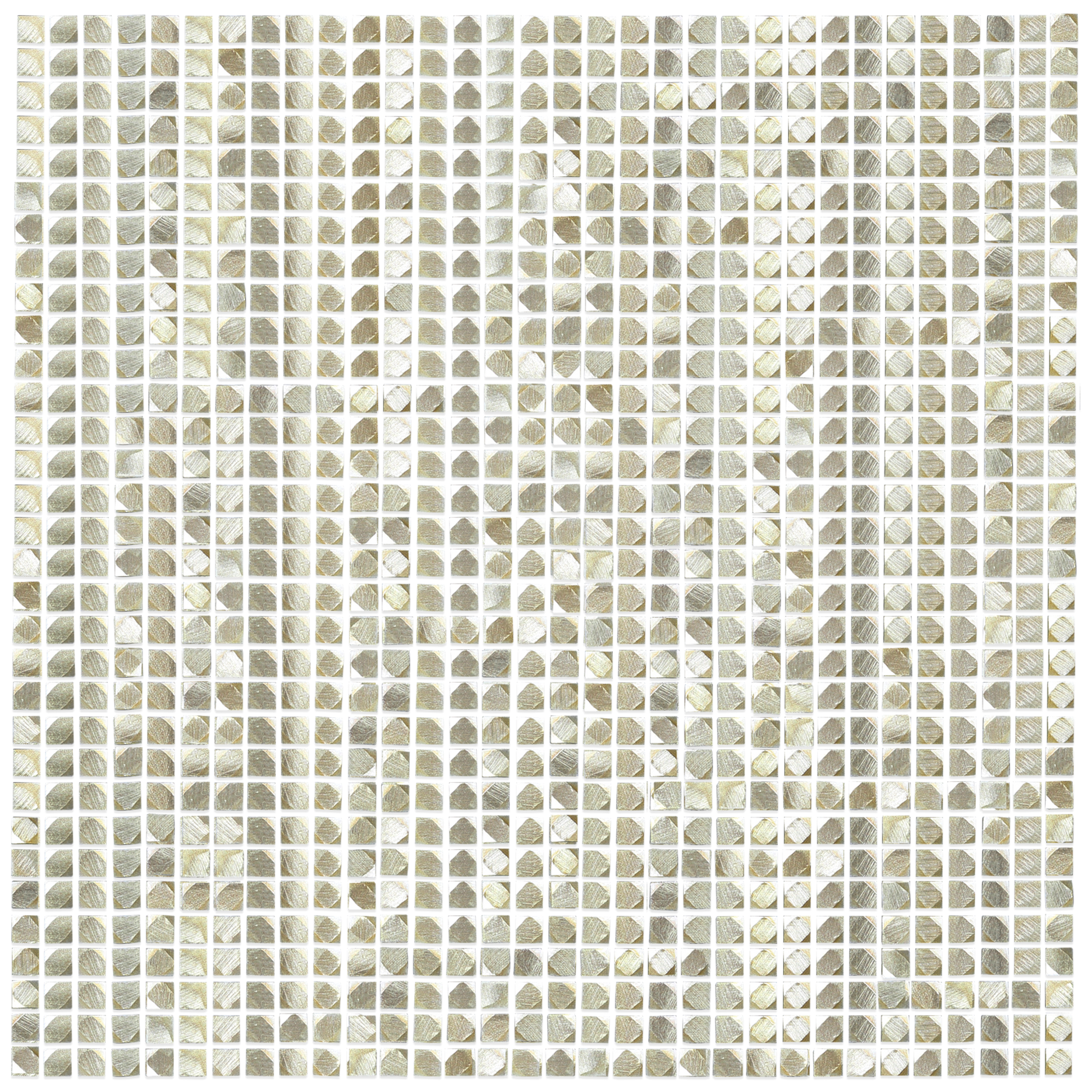 ورق حائط موزايك قطعة واحدة 30.5 سم × 30 سم نصف مطفي بالقطعة